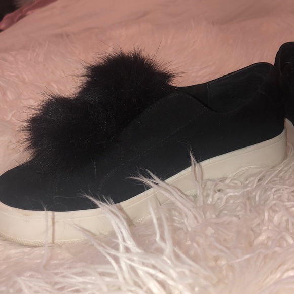 Steve Madden Pom Pom Sneakers - Picture 2 of 4